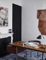 After the renovation, the children's rooms were moved to the upper level of the home and what had been the nursery was transformed into a lovely home office.