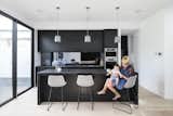The simple and elegant new kitchen.